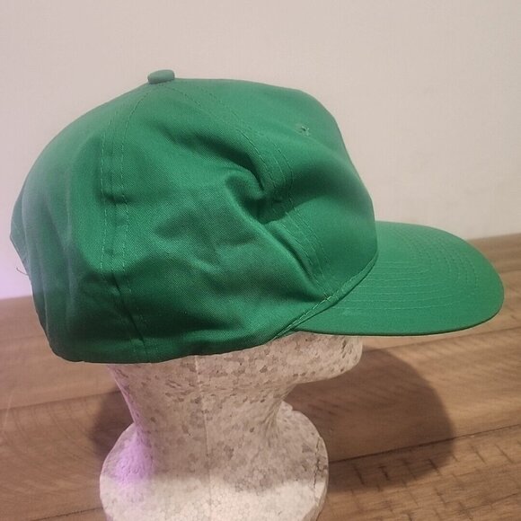 Vintage BLANK Green Hat Snapback Cap Adjustable Designer Award Headwear - Picture 4 of 6